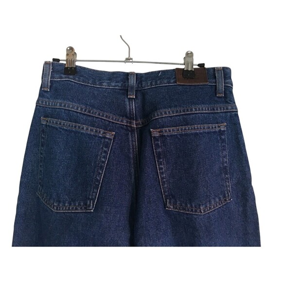 LL Bean Flannel Lined Jeans Women's Size 8 Regular Blue Medium Wash 100% Cotton - Picture 5 of 7